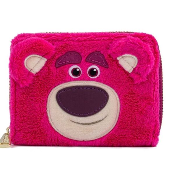 Lotso Cosplay Plush Zip Around Wallet Loungefly Disney NWT Toy Story Strawberry - Picture 1 of 4